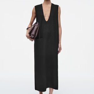 COS BOILED-WOOL MIDI DRESS